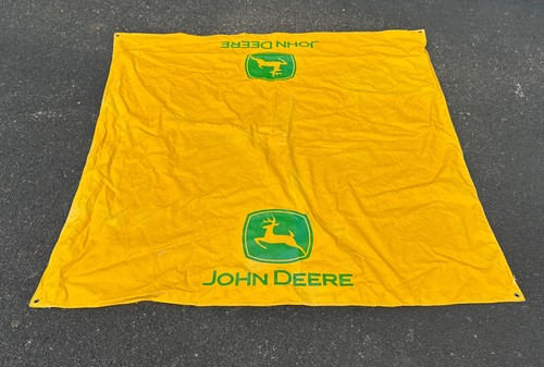 John Deere Yellow Canvas Tarp/ Equipment Cover (55" x 52" approx)