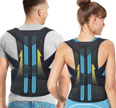 Back Brace Posture Corrector for Women and Men Back Lumbar Support Shoulder P...