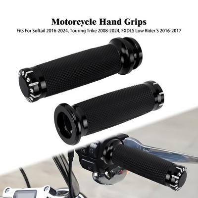 Motorcycle 1'' Hand Grips Handle Bar Electronic Throttle Fit For Touring 2008-up