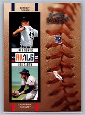 Jack Morris / Rod Carew 2005 Donruss Leather & Lumber Rivals /2000 #R-19
