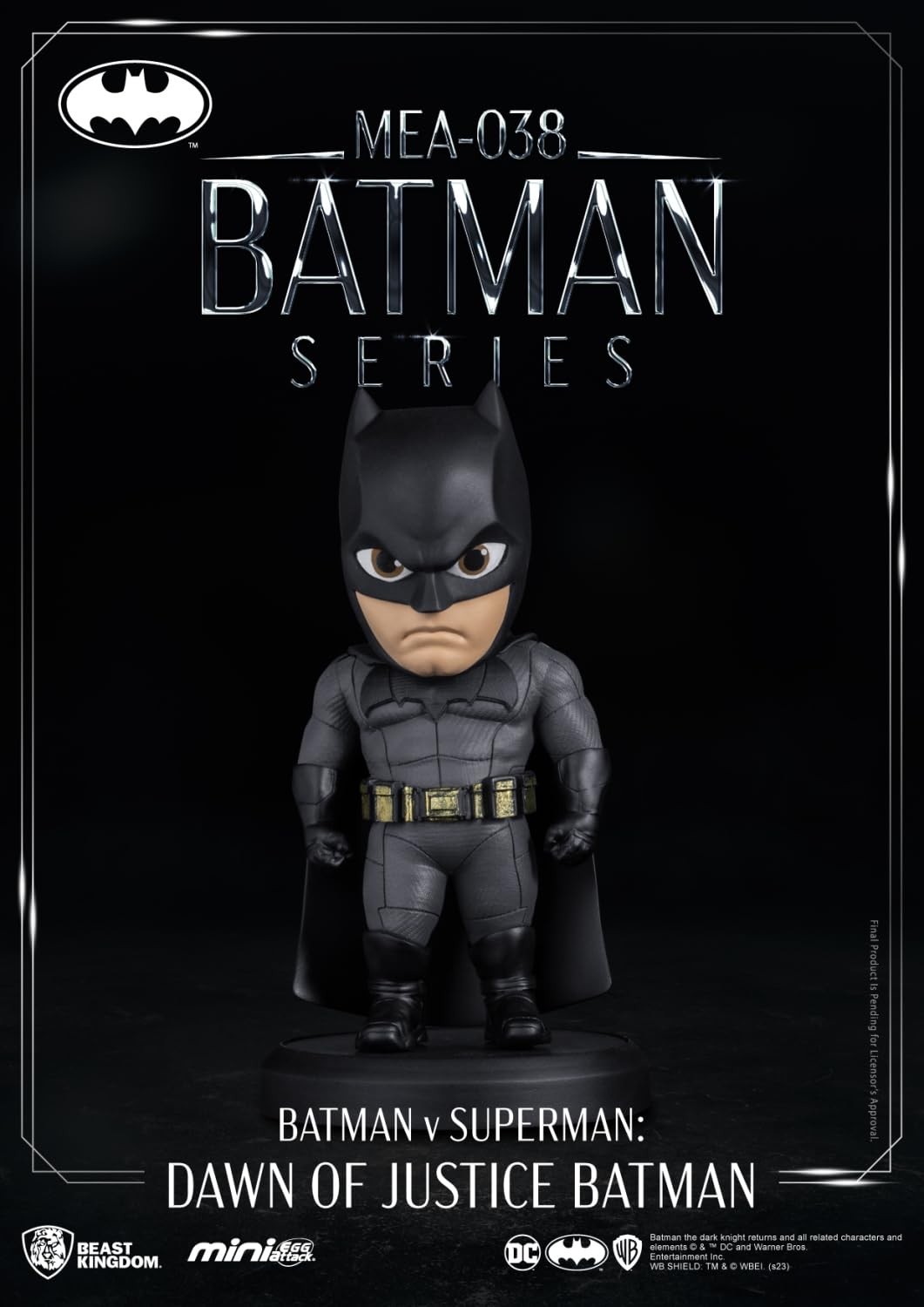 Huante MEA-038E Игрушки из Королевства зверей DC Comics Фигурки Мини-Бэтмена атакующие яйца 8 см 3790₽