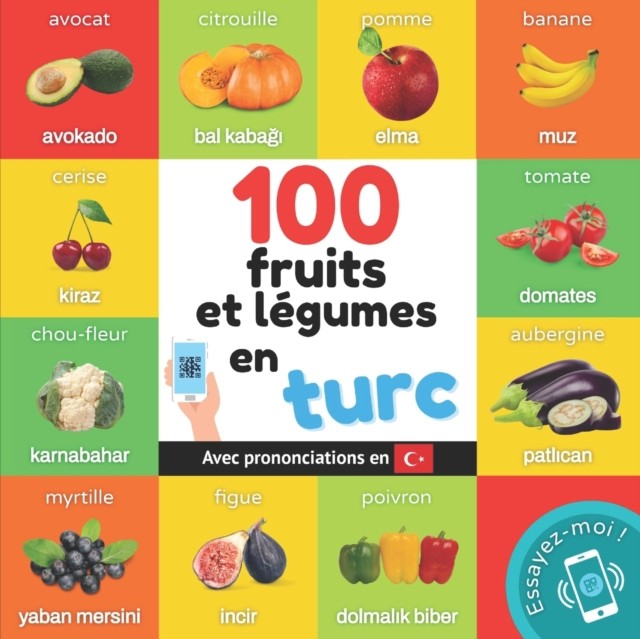 100 fruits et legumes en turc by Yukismart (Paperback Book)