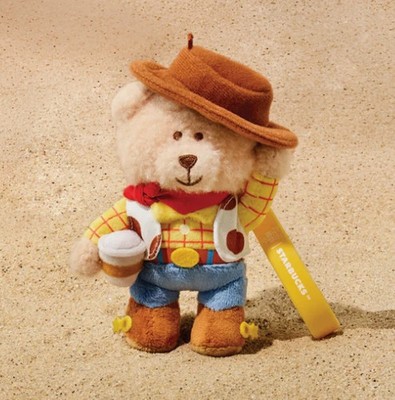 Starbucks Korea Toy Story Bearista Keychain Plush Doll Woody Buzz