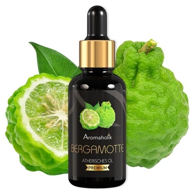 AROMAHOLIK Bergamotteöl BIO 100% naturrein – Ätherische Öle, Bergamot Essential Oils