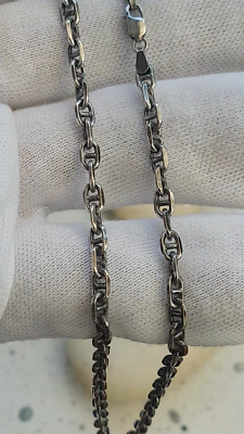 Silver anchor chain 18