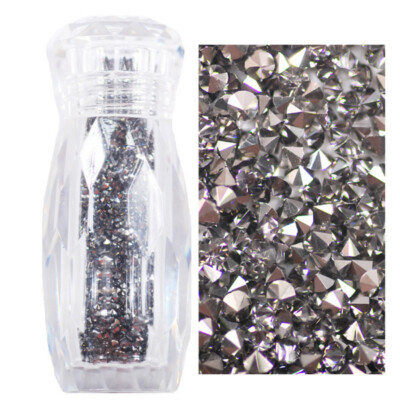 3000 Pcs Crystal Pixie 3D Nail Art Gems Micro Zircon 1.1mm Mini Rhinestones DIY