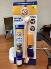 Arm & Hammer for Pets Tartar Control Kit Dogs 3 Piece Set, Banana Mint 