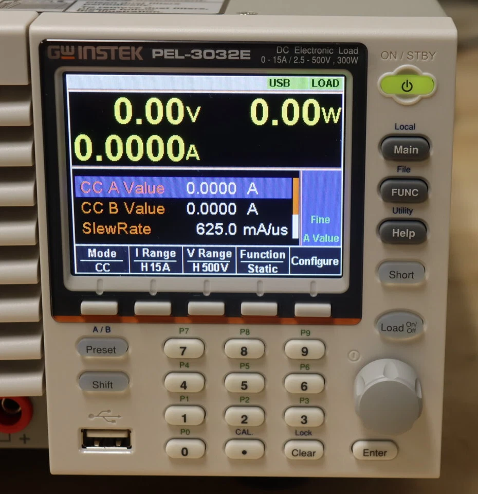 GW Instek PEL-3032E 300W Programmable Electronic Load 2.5V~500V/15A NEW IN BOX - Image 3 of 4