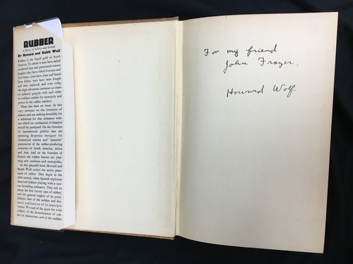 Rubber - A Story of Glory and Greed - 1936 - Howard & Ralph Wolf - Signed -1st - Picture 5 of 10
