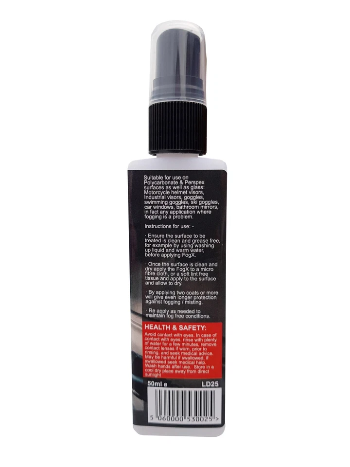 Anti Mist Spray Anti Fog Visor Spray FREE Micro Fibre Cloth - Image 2 of 4