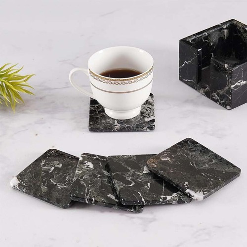 Posavasadas de mármol para bebidas cuadradas de 3,5 pulgadas para café - Imagen 8 de 21