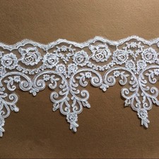 Sale Clothing Dress Lace Wedding Floral Edging Embroidered Costume Ribbon 1