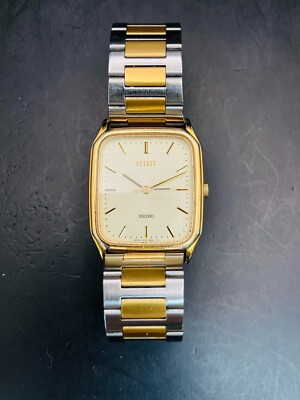 SEIKO WATCH SPIRIT 5E31-5B5A QUARTZ GOLD&SILVER STAINLESS STEEL | eBay