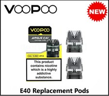 VooPoo Argus E40 Replacement Pods Cartridge 0.3? 0.45? 0.6? - 2 Pack 100%Genuine