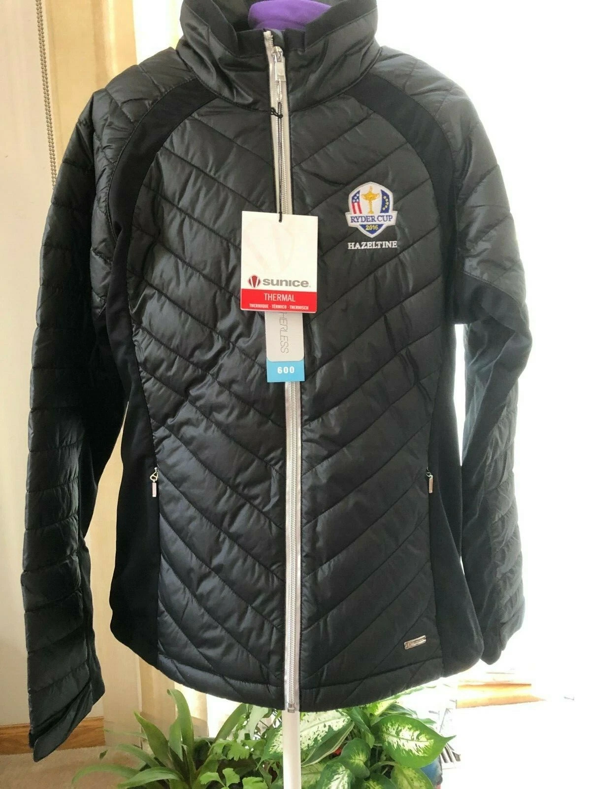Sunice Cristina Thermal 3M Jacket Women L Black Hazeltine Ryder Cup S62504
