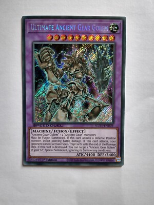 Yugioh Ultimate Ancient Gear Golem Secret Rare SGX1-END21 NM