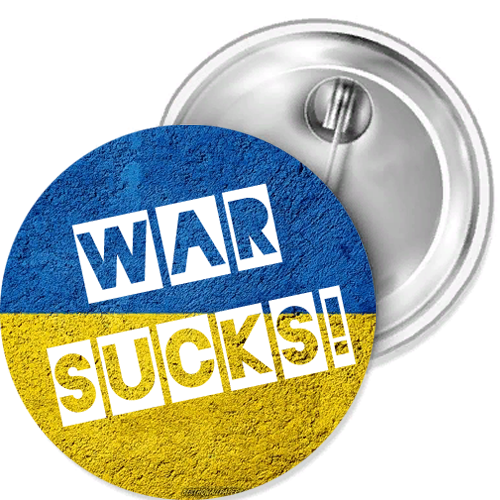 War sucks Wand Ukraine Peace Aufkleber Anstecker div.Größ.Flaschenöffner Spiegel - Bild 1 von 5