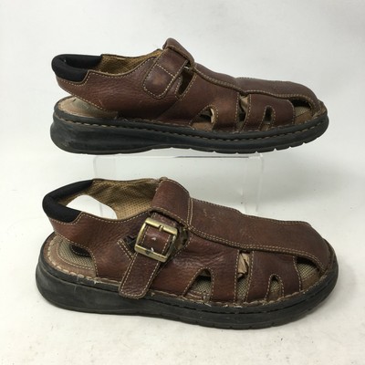 Earth Simon Fisherman Sandals Slingback Casual Shoes Buckle Leather Brown Men 11 | eBay