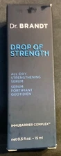 Dr. Brandt Drop of Strength All-Day Strengthening Serum - Daily Face .5 Oz NIB 