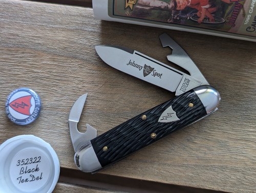 GEC Great Eastern Cutlery #35 Tidioute Camp & Tool Knife 352322 - Black Texdel