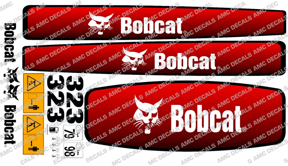 BOBCAT 323 MINI BAGER DECAL SET - Bild 1 von 1