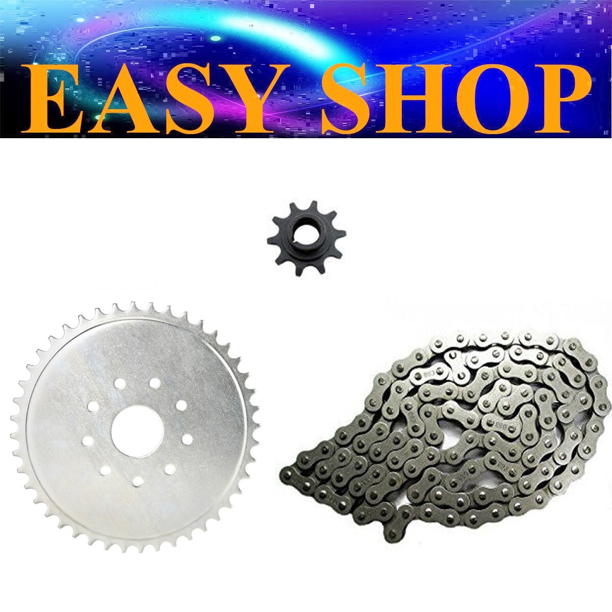10T 44T Tooth Front Rear Sprocket 415 Chain 49cc 80cc Motorized Bicycle Bike