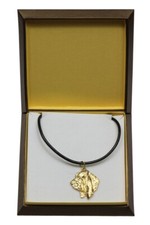 Basset Hound I - Dog Collar In Gift Box, Gold-Plated Pendant For Dog Lover