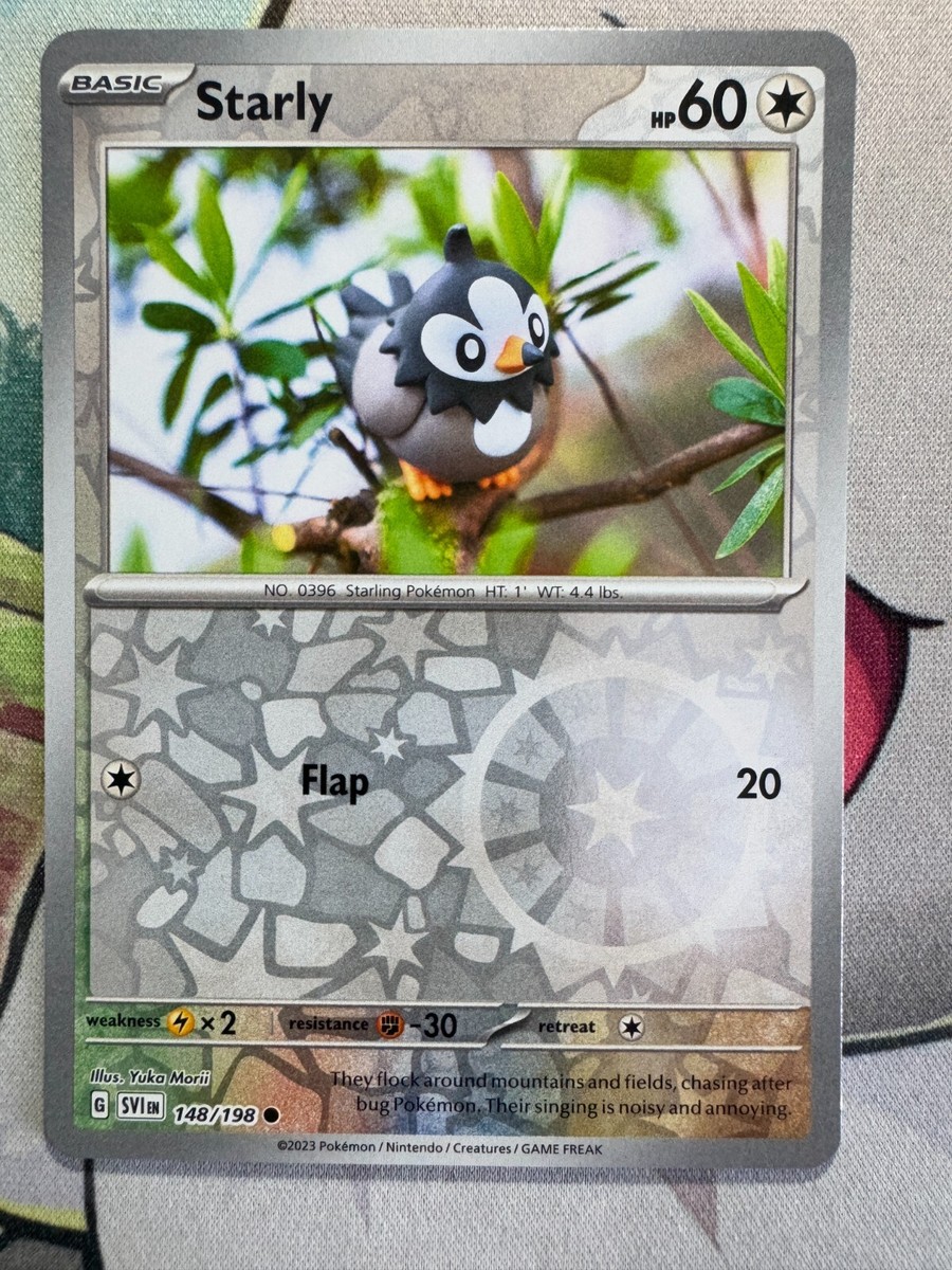Starly Reverse Holo English Pokemon TCG BKBE135 | eBay