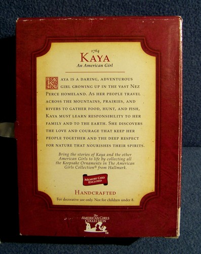 Hallmark - 1764 Kaya an American Girl - 2003 - QAC6414 - USATO IN OTTIME CONDIZIONI - Foto 2 di 2