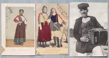 Cartoline Nuoro Costumi Due del 1905 + 1953 con Dediche Antichissime Sardegna