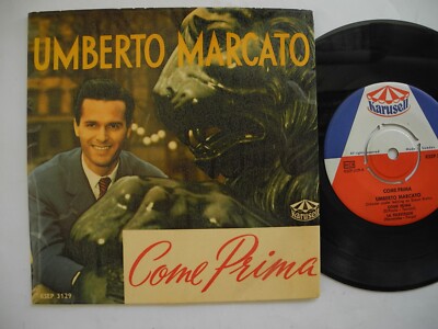 UMBERTO MARCATO Come Prima / Fantastica /Television + 1 EP 45 7'' 1958 Sweden VG+