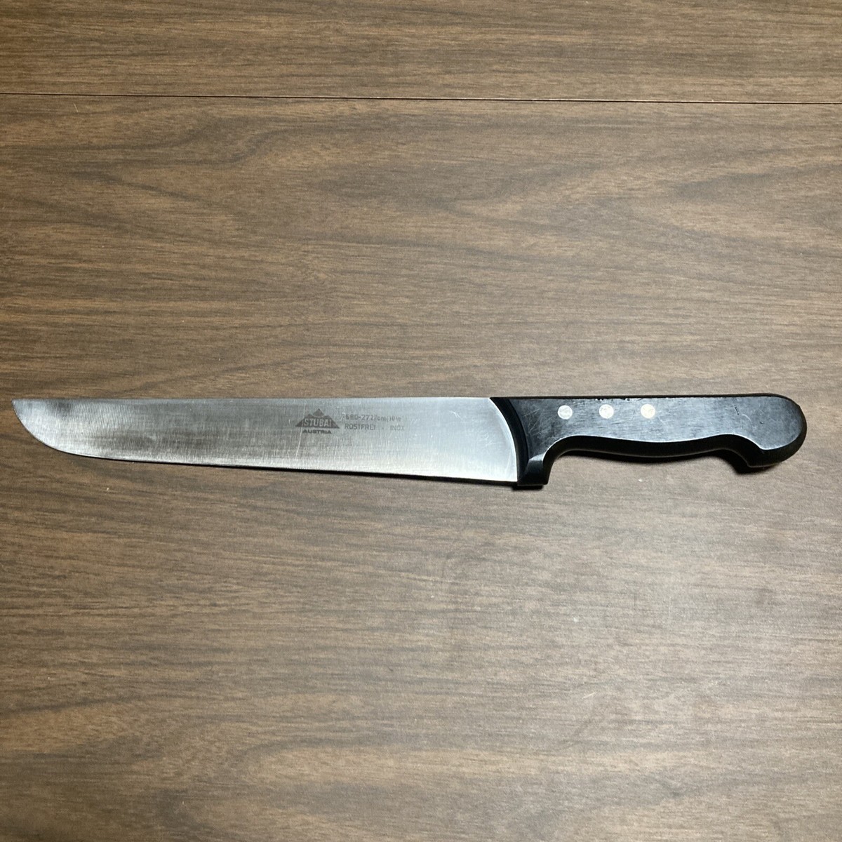 STUBAI Chef's Knife Black Handle Large 10.5” 7580-2727cm