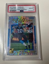 Christian McCaffrey 2017 Panini Donruss The Elite Series Rookie PSA 10 GEM MNT