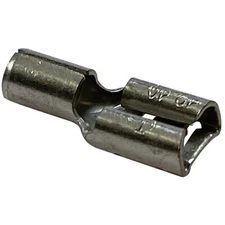 (100) Non Insulated Female 12-10 Gauge Quick Disconnect .250" Terminal Connector