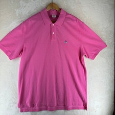 Brooks Brothers Original Fit Men's Size XL Solid Purple Short Sleeve Polo Shirt
