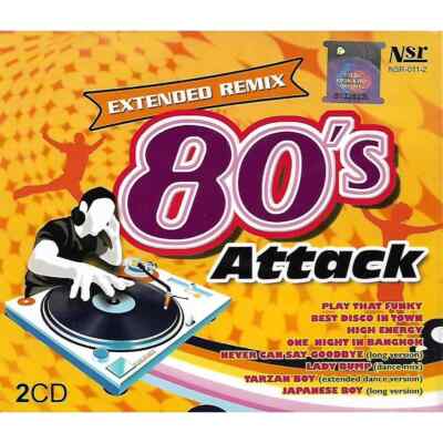 Extended Remix 80's Attack 2CD Original Artist 80's Disco Dance Hits Mint