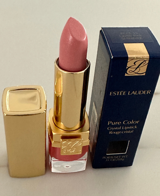Estee Lauder Pure Color Crystal Lipstick LAVISH PINK Shimmer | eBay