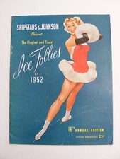 Shipstads & Johnson Ice Follies 1952 Souvenir Program Skatinig 24 Pages