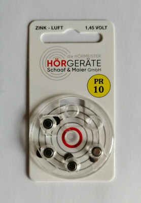 Hearing Aid 4 Batteries Size 10 German Quality 7 Packs Available 1,45 V Zinc Air