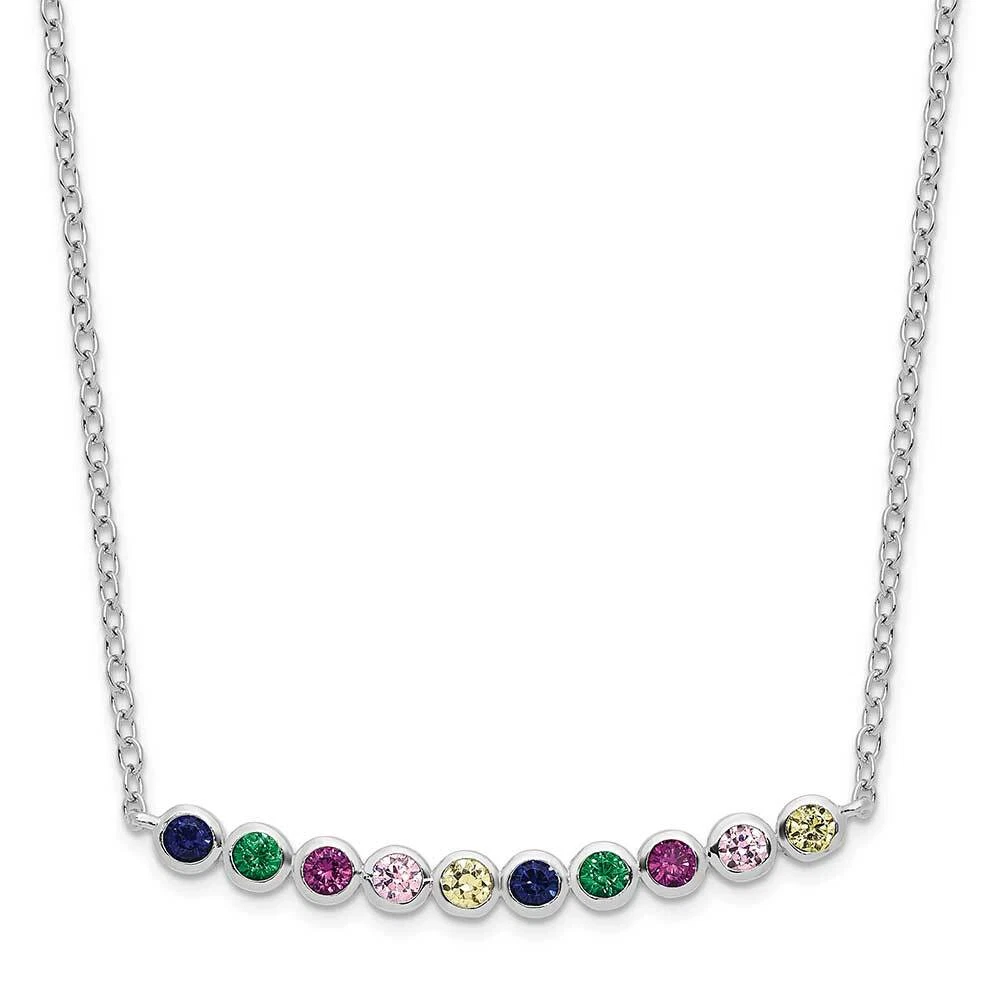 Cubic zirconia 2024 bar necklace