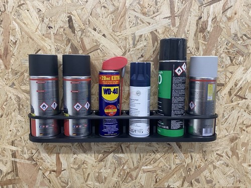 Supporto a parete per bombolette spray bombolette spray supporto - 3/6 scomparti - Foto 7 di 11