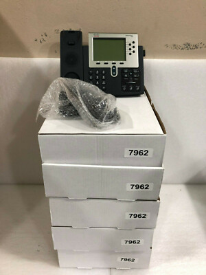 Cisco CP-7962G Unified IP Phone, 5-Inch TFT Display, VoIP