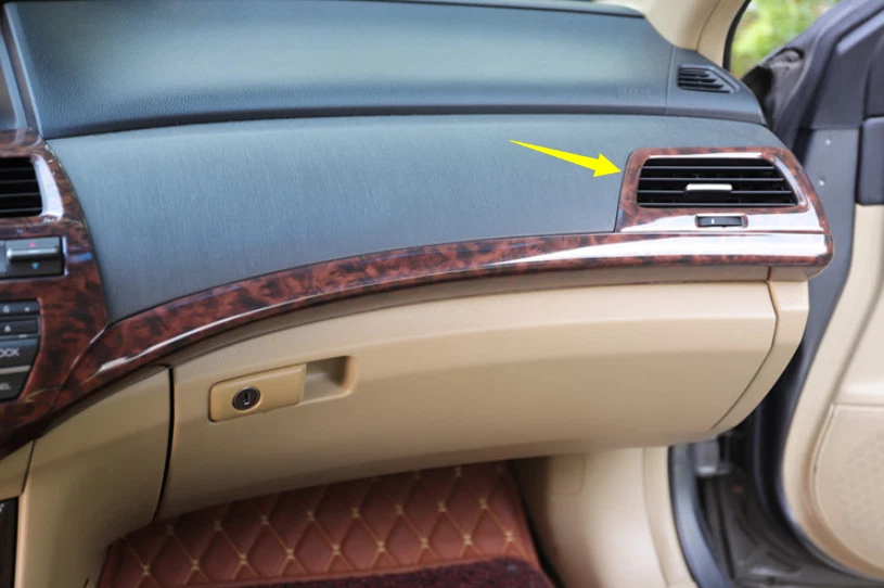 Деревянная зернистая консоль отделка вентиляционных отверстий выпускного отверстия L&R для Honda Accord Crosstour 2008-2013 годов выпуска - Изображение 2 из 4