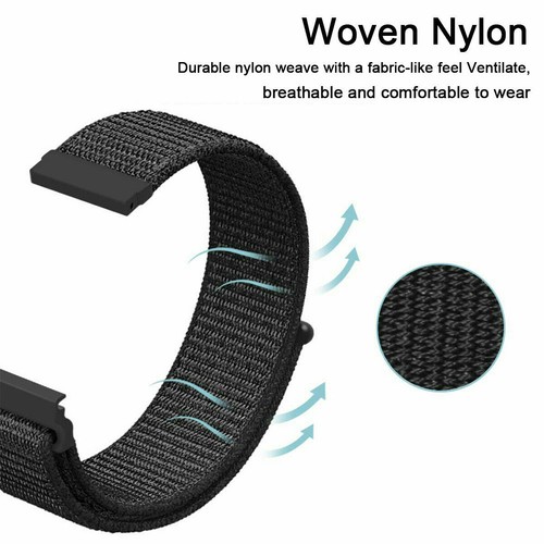 Bandas transpirables de nailon de 22 mm para Garmin First Avenger/Vivoactive 4/Darth Vader - Imagen 3 de 31