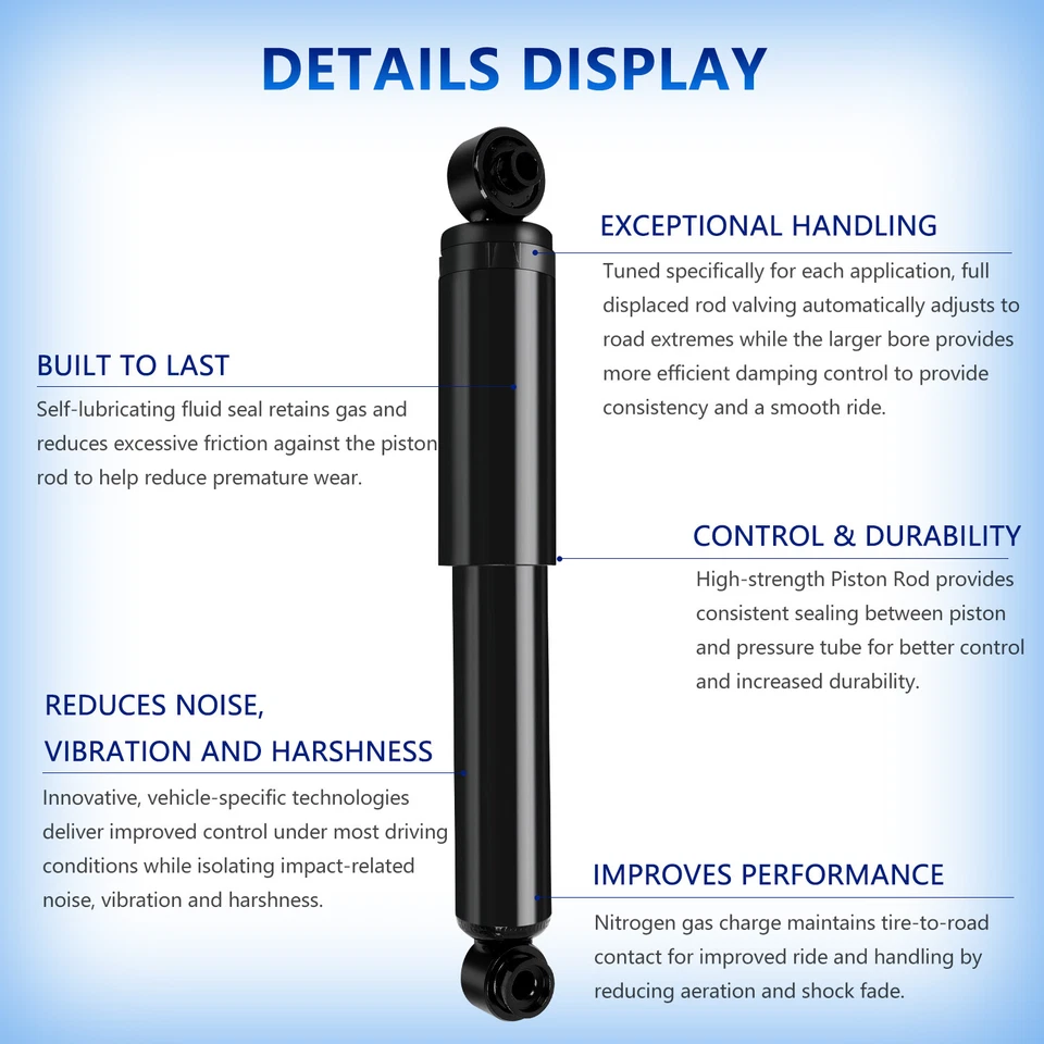 Nuevo par de piezas de repuesto de puntal amortiguador trasero para Hyundai Accent 2012-2017 Foto 2 de 4