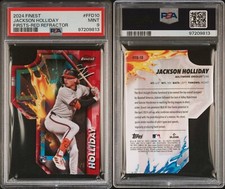 2024 Topps Finest Jackson Holliday Firsts Red Rookie Refractor /5 PSA 9