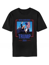 Donald Trump 2024 Never Surrender Survived Shot at Election Rally Iconic T-Shirt