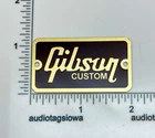 Gibson Custom Amp or Case Logo Badge Custom Made Metal with Screws