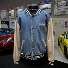 Vintage Porsche Club of America PCA Lonestar Region Hartwell Denim Bomber Jacket