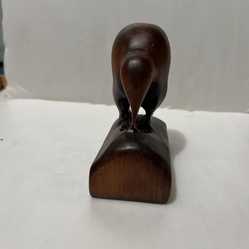 Handgeschnitzter Holz Neuseeland grasender Kiwi Vogel 3,5 Zoll - Bild 7 von 11